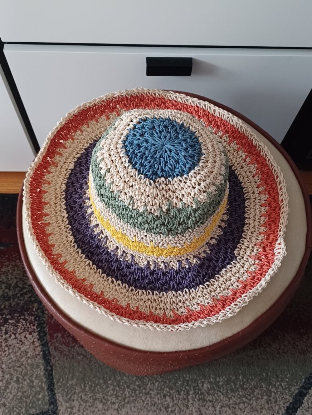 women's handmade colorful summer hat